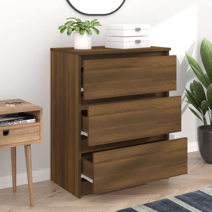 vidaXL Sideboard Brown Oak 60x35x76 cm Engineered Wood