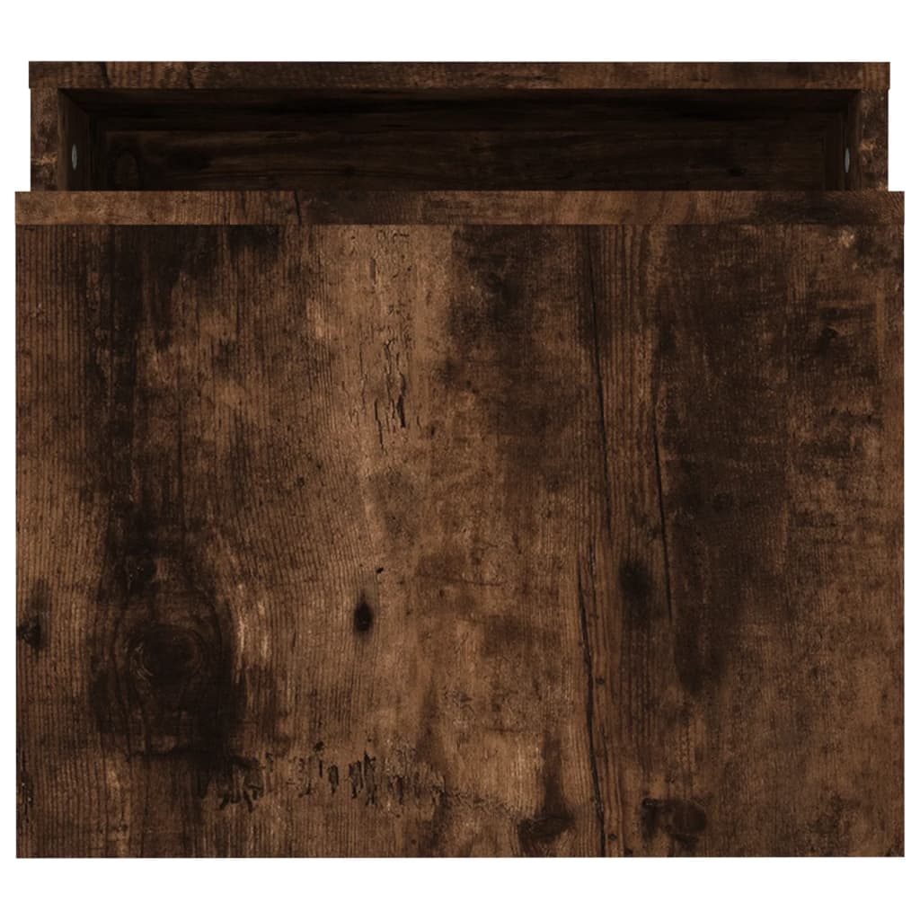 vidaXL Coffee Table Set Smoked Oak 100x48x40 cm Engineered Wood