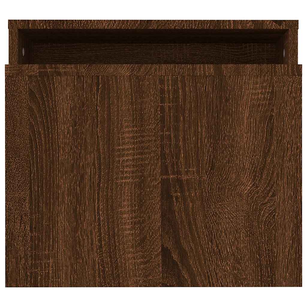 vidaXL Coffee Table Set Brown Oak 100x48x40 cm Engineered Wood