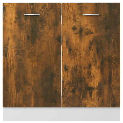 vidaXL Sink Bottom Cabinet Lyon Smoked Oak 80x46x81.5 cm Engineered Wood
