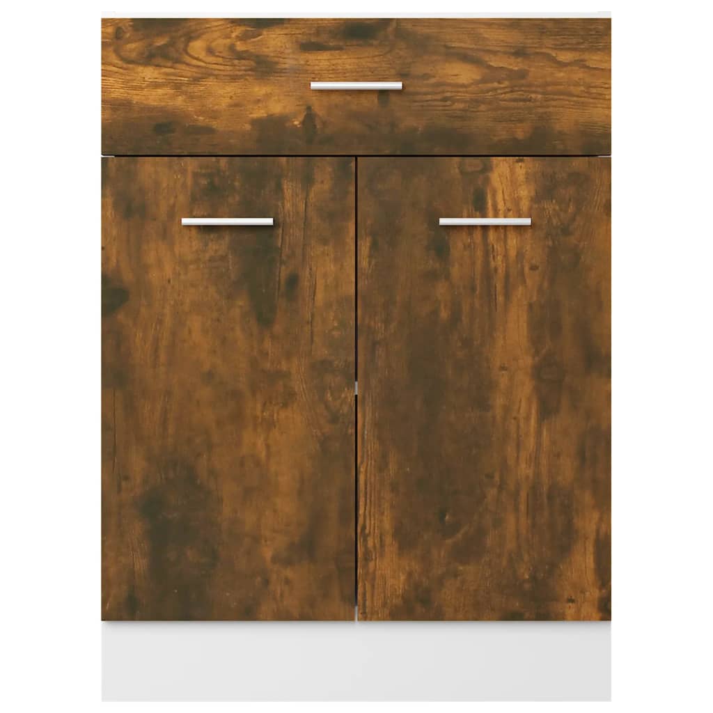 vidaXL Drawer Bottom Cabinet Lyon Smoked Oak 60x46x81.5 cm Engineered Wood
