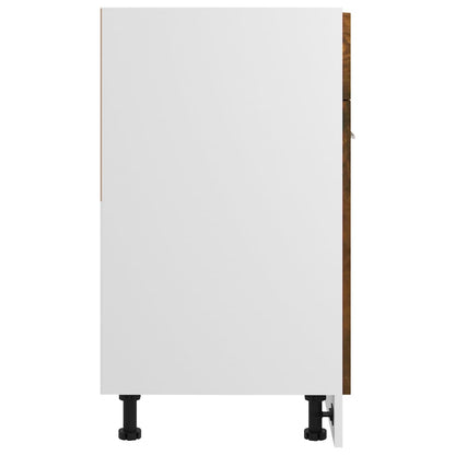 vidaXL Drawer Bottom Cabinet Lyon Smoked Oak 60x46x81.5 cm Engineered Wood
