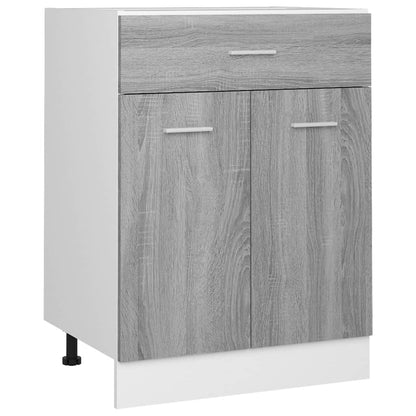 vidaXL Drawer Bottom Cabinet "Lyon" Grey Sonoma 60x46x81,5 cm Engineered Wood