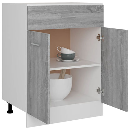 vidaXL Drawer Bottom Cabinet "Lyon" Grey Sonoma 60x46x81,5 cm Engineered Wood