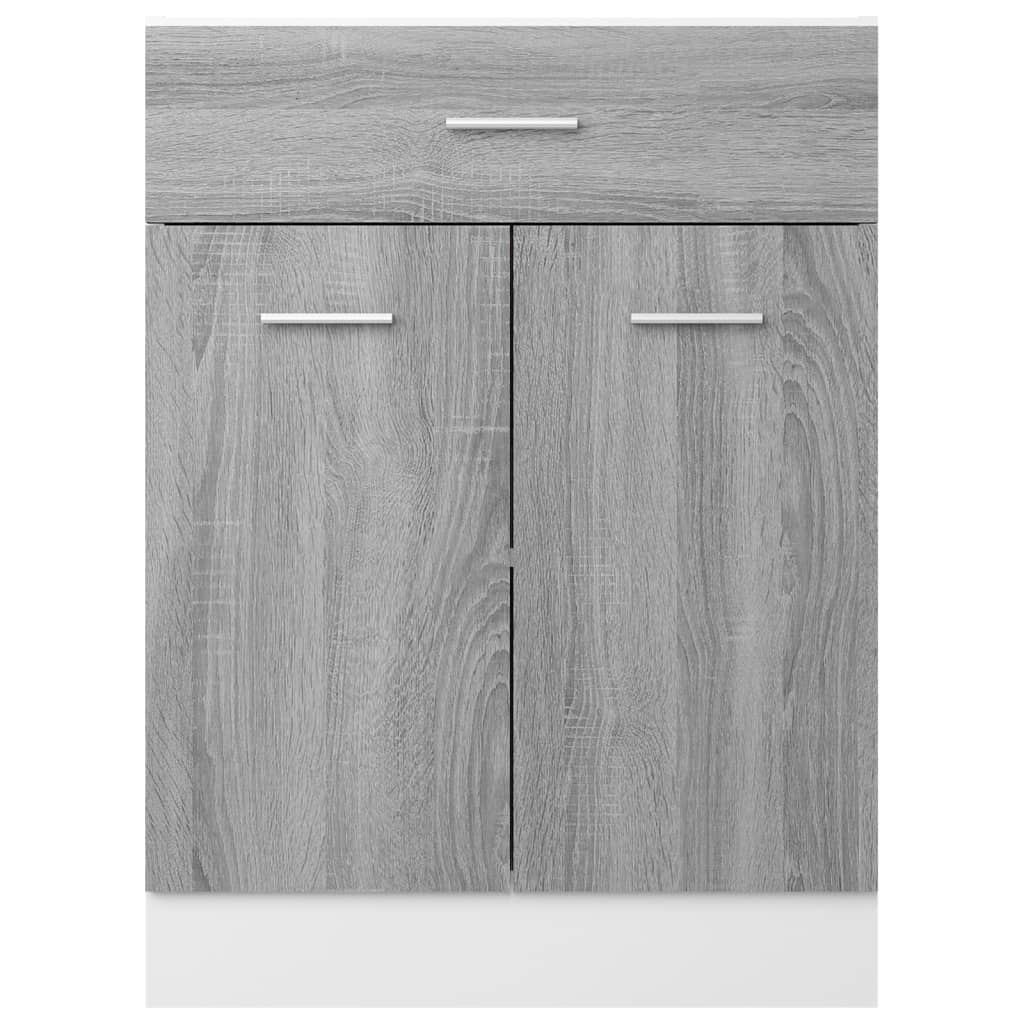 vidaXL Drawer Bottom Cabinet "Lyon" Grey Sonoma 60x46x81,5 cm Engineered Wood