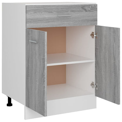 vidaXL Drawer Bottom Cabinet "Lyon" Grey Sonoma 60x46x81,5 cm Engineered Wood