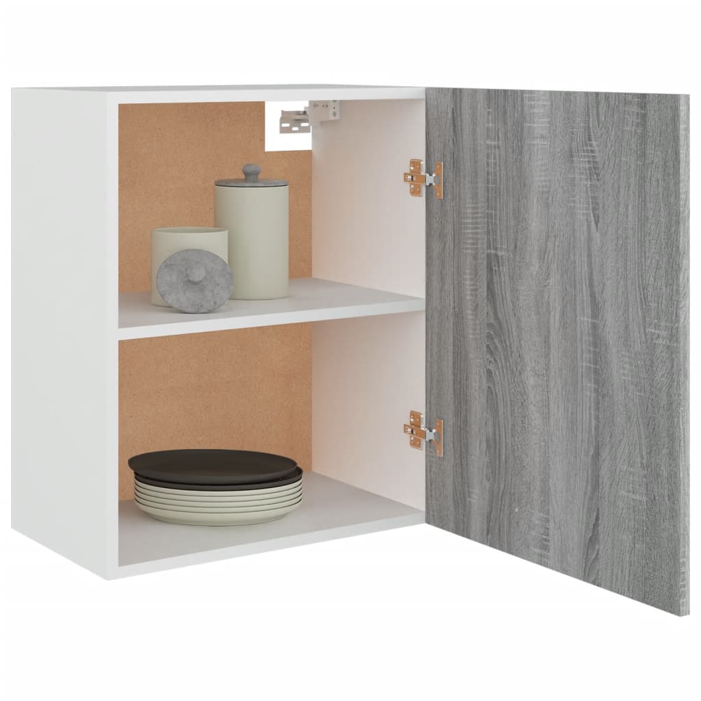 vidaXL Hanging Cabinet Lyon Grey Sonoma 50x31x60 cm Engineered Wood