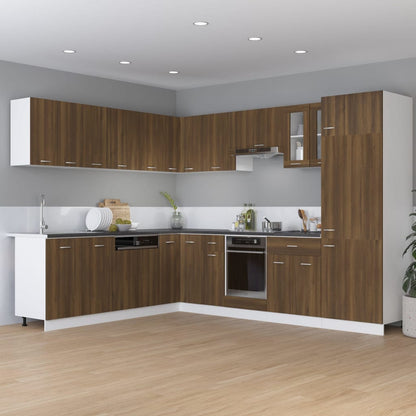 vidaXL Hanging Cabinet "Lyon" Brown Oak 50x31x60 cm Engineered Wood