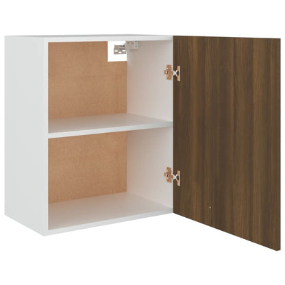 vidaXL Hanging Cabinet "Lyon" Brown Oak 50x31x60 cm Engineered Wood