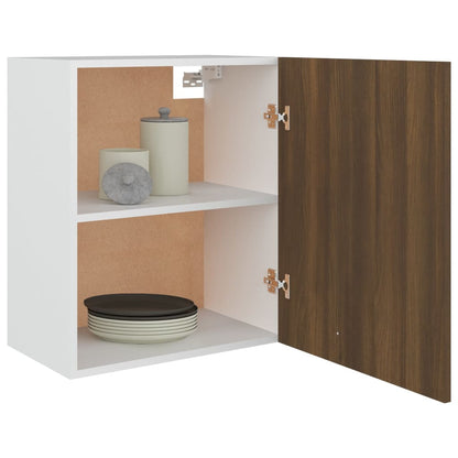 vidaXL Hanging Cabinet "Lyon" Brown Oak 50x31x60 cm Engineered Wood
