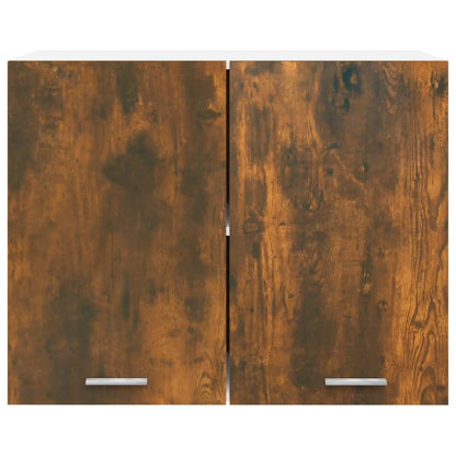 vidaXL Hanging Cabinet "Lyon" Smoked Oak 80x31x60 cm Engineered Wood