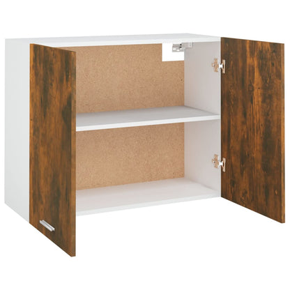 vidaXL Hanging Cabinet "Lyon" Smoked Oak 80x31x60 cm Engineered Wood