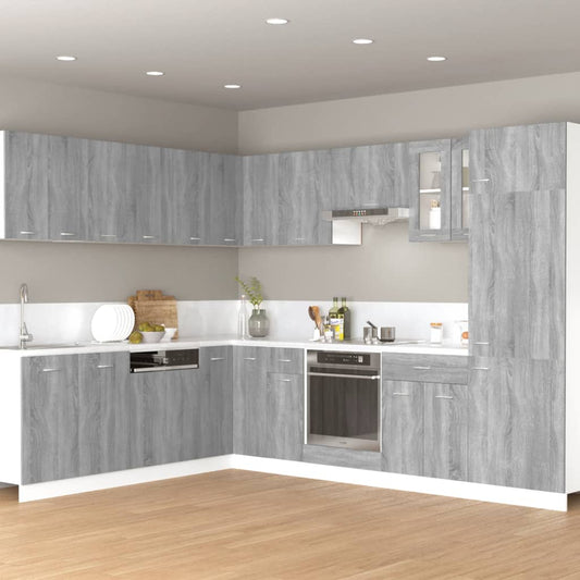 vidaXL Hanging Cabinet "Lyon" Grey Sonoma 60x31x40 cm Engineered Wood