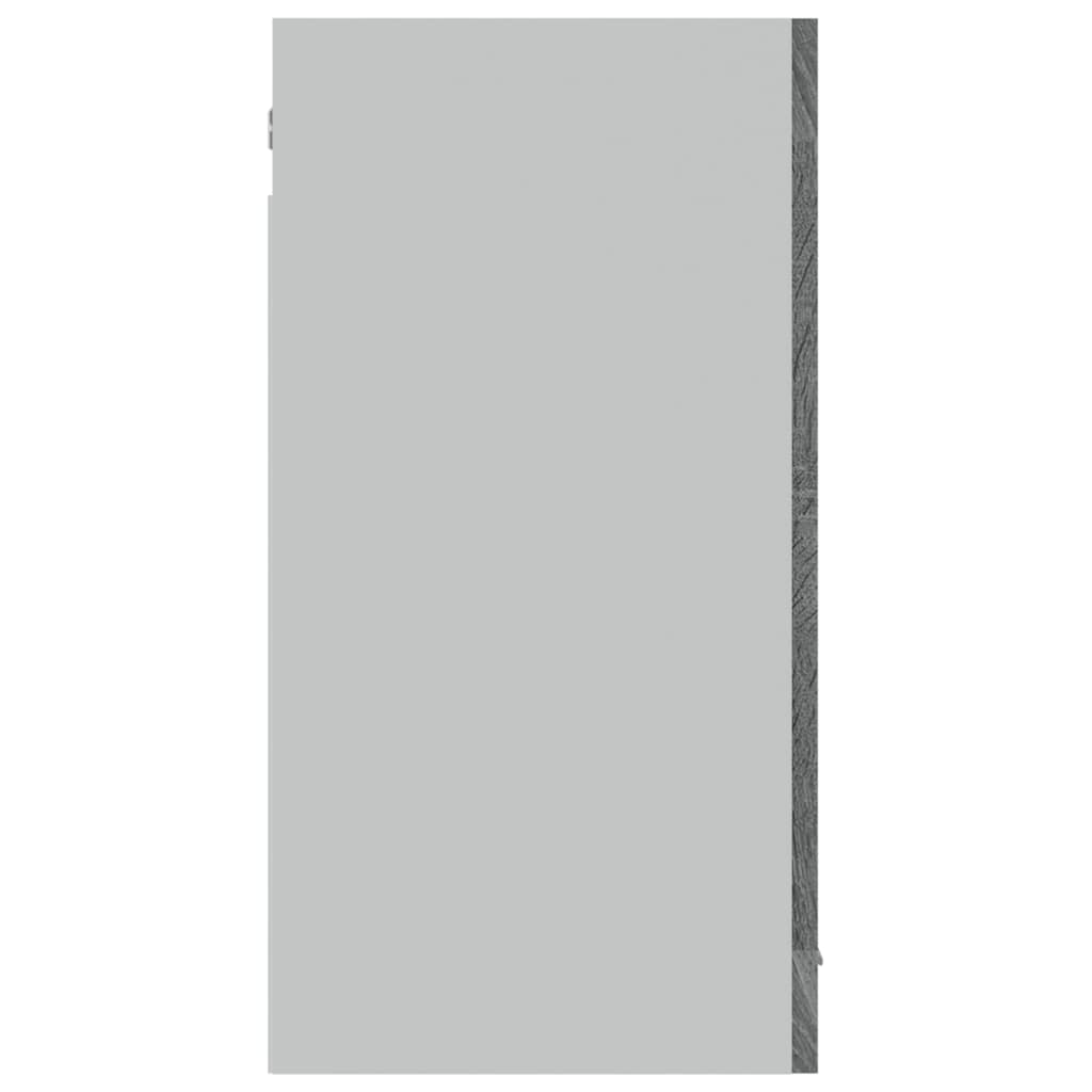 vidaXL Hanging Glass Cabinet Lyon Grey Sonoma 80x31x60 cm Engineered Wood