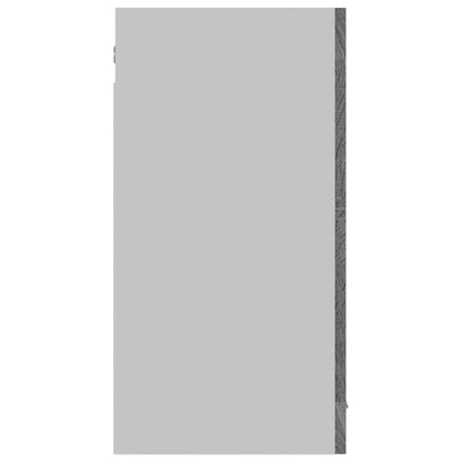 vidaXL Hanging Glass Cabinet Lyon Grey Sonoma 80x31x60 cm Engineered Wood