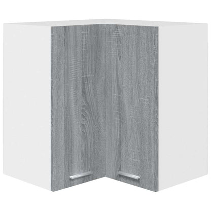 vidaXL Hanging Corner Cabinet "Lyon" Grey Sonoma 57x57x60 cm