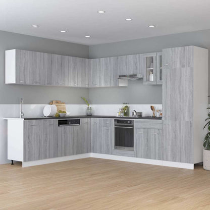 vidaXL Hanging Corner Cabinet "Lyon" Grey Sonoma 57x57x60 cm