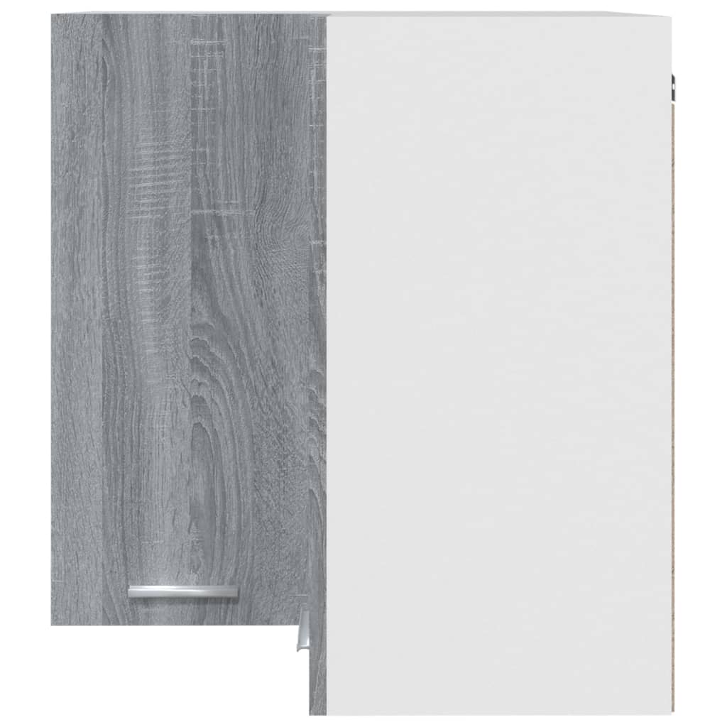 vidaXL Hanging Corner Cabinet Lyon Grey Sonoma 57x57x60 cm Engineered Wood