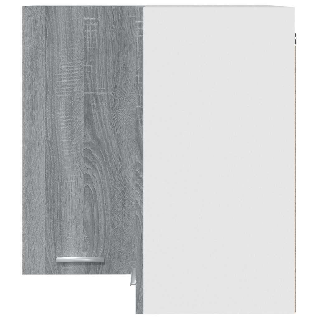 vidaXL Hanging Corner Cabinet "Lyon" Grey Sonoma 57x57x60 cm