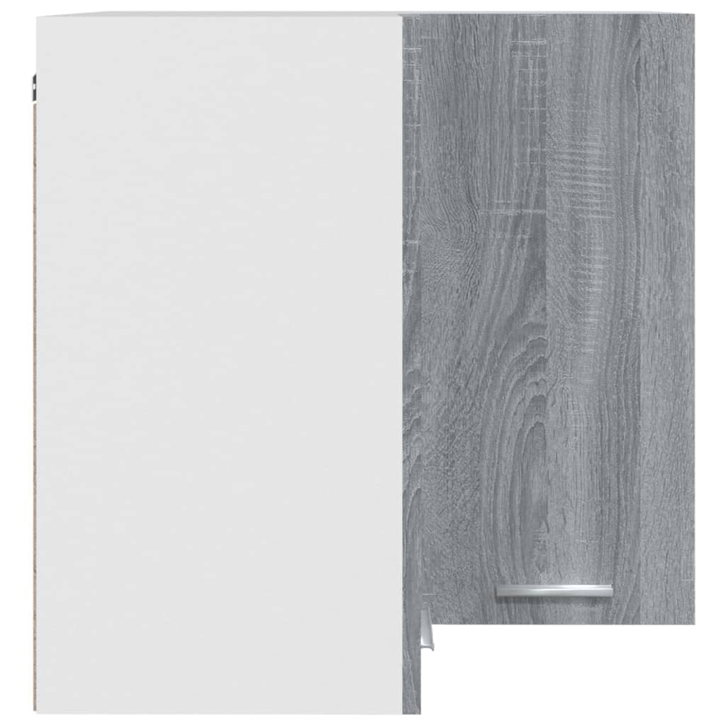 vidaXL Hanging Corner Cabinet Lyon Grey Sonoma 57x57x60 cm Engineered Wood