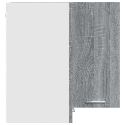 vidaXL Hanging Corner Cabinet "Lyon" Grey Sonoma 57x57x60 cm