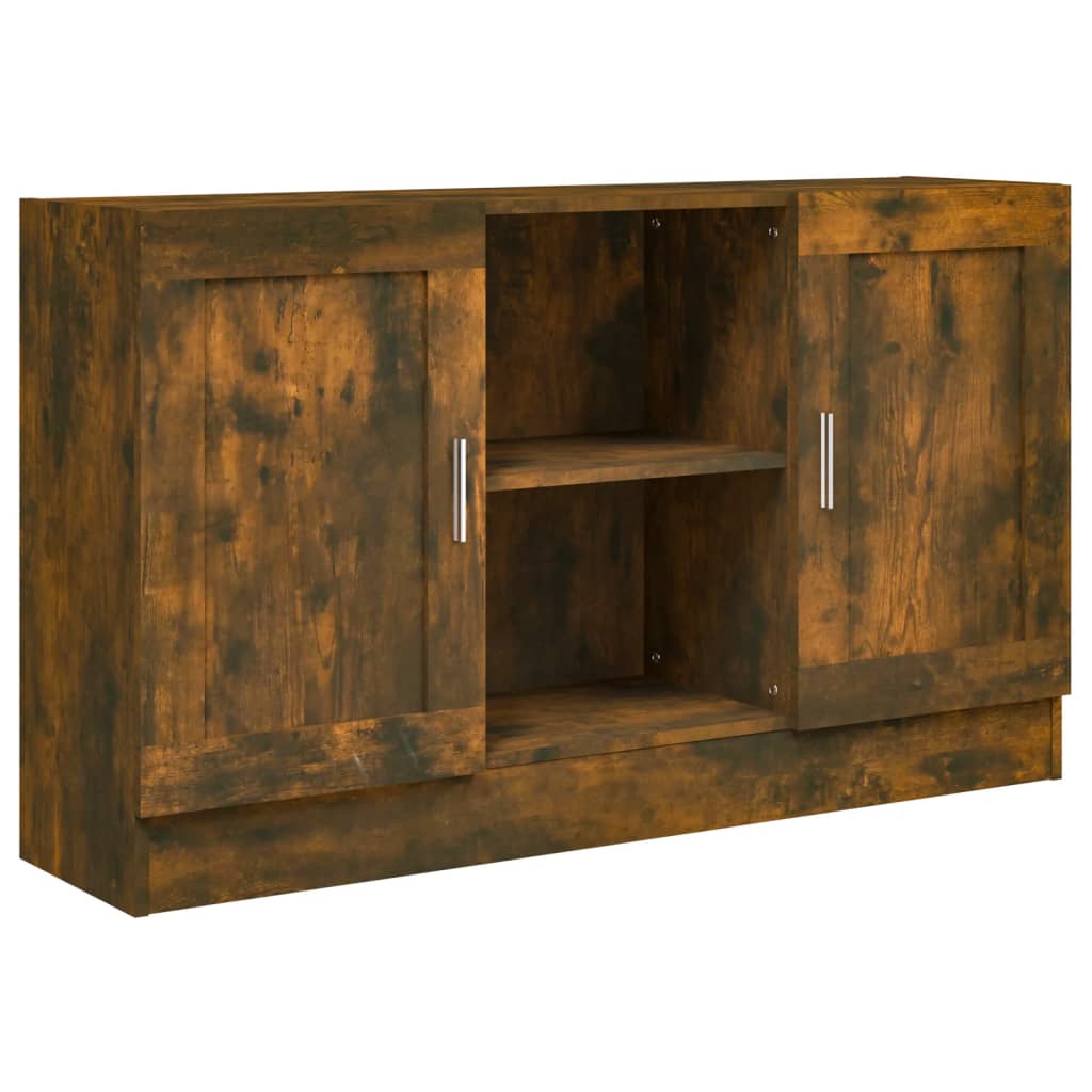 815624 vidaXL Sideboard Smoked Oak 120x30,5x70 cm Engineered Wood