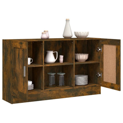 815624 vidaXL Sideboard Smoked Oak 120x30,5x70 cm Engineered Wood