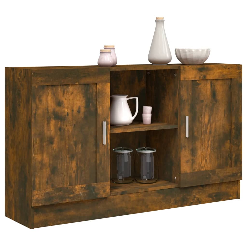 815624 vidaXL Sideboard Smoked Oak 120x30,5x70 cm Engineered Wood