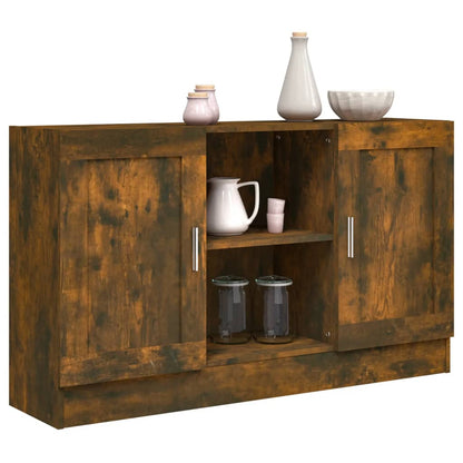 815624 vidaXL Sideboard Smoked Oak 120x30,5x70 cm Engineered Wood