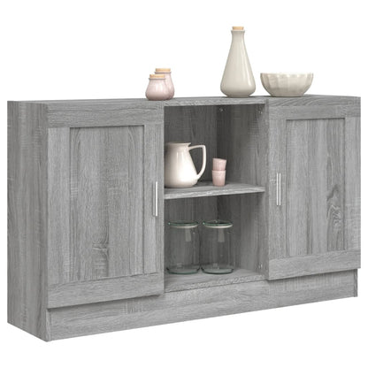 vidaXL Sideboard Grey Sonoma 120x30.5x70 cm Engineered Wood