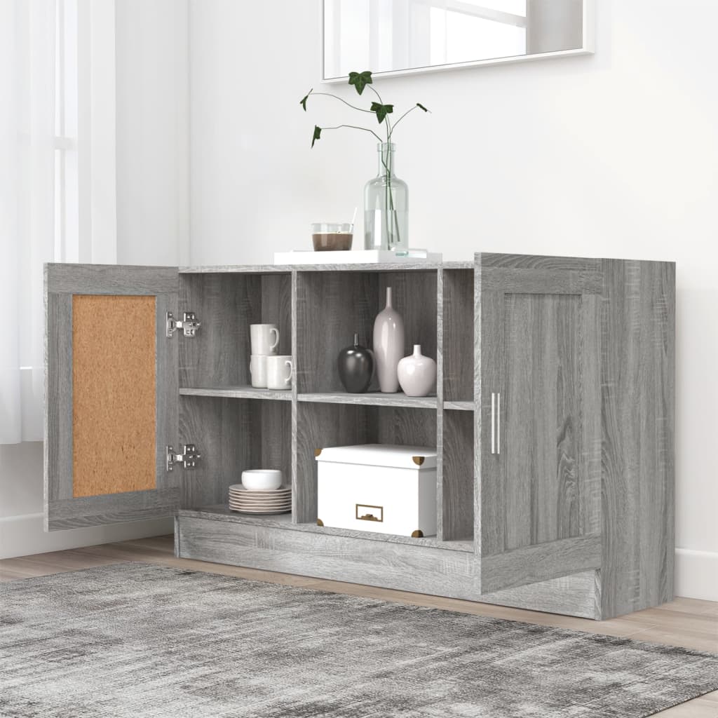 vidaXL Sideboard Grey Sonoma 120x30.5x70 cm Engineered Wood