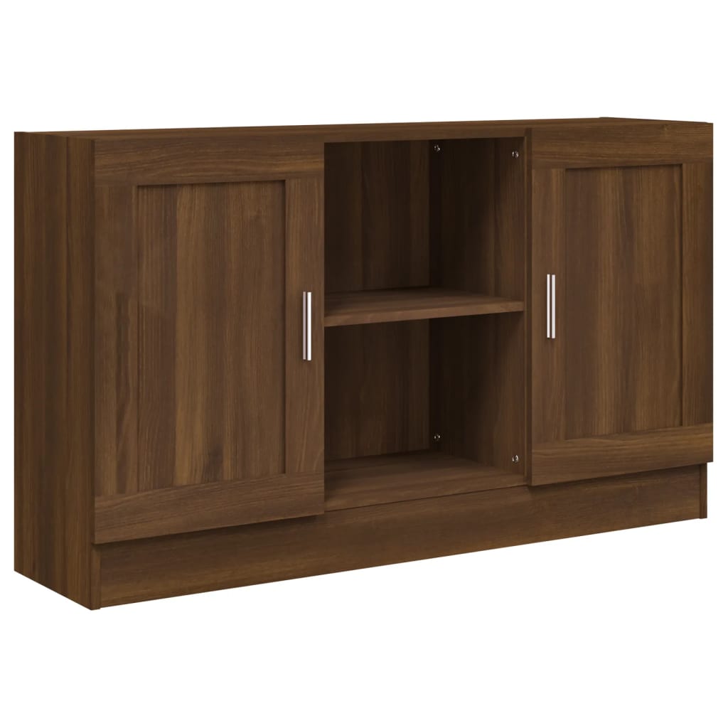 vidaXL Sideboard Brown Oak 120x30,5x70 cm Engineered Wood
