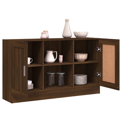 vidaXL Sideboard Brown Oak 120x30,5x70 cm Engineered Wood