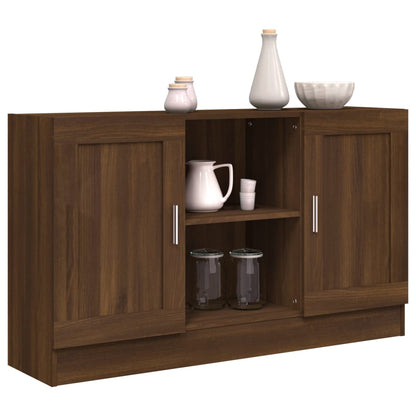 vidaXL Sideboard Brown Oak 120x30,5x70 cm Engineered Wood