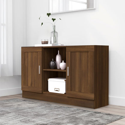 vidaXL Sideboard Brown Oak 120x30,5x70 cm Engineered Wood
