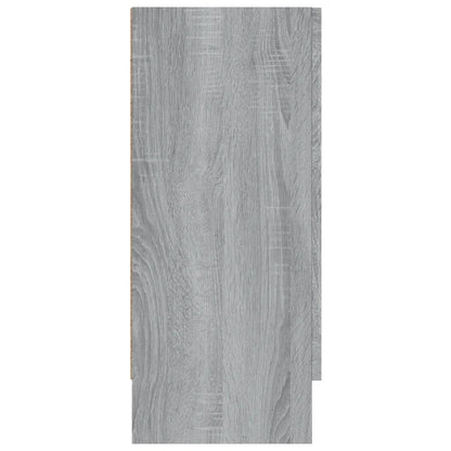 vidaXL Vitrine Cabinet Grey Sonoma 120x30,5x70 cm Engineered Wood