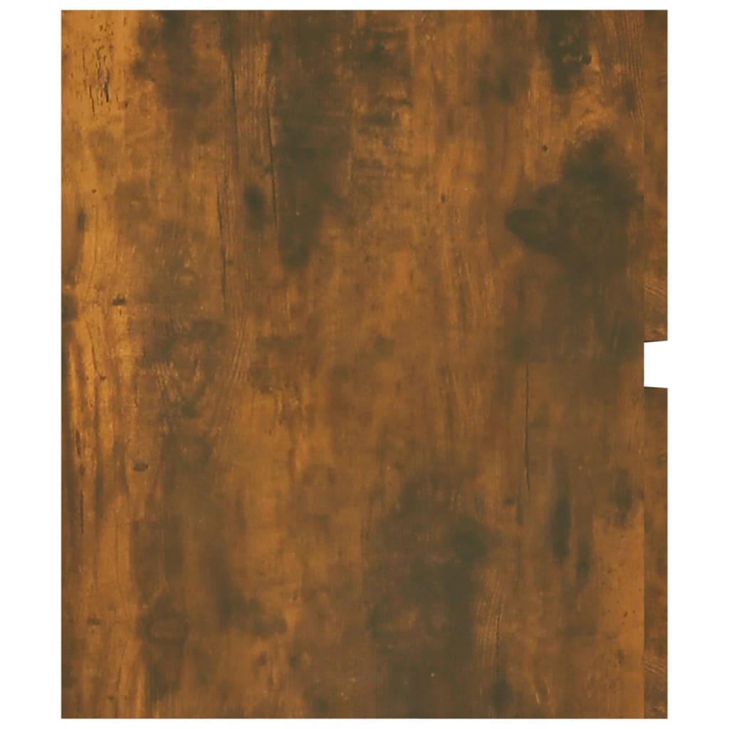 vidaXL Sink Cabinet Smoked Oak 100x38.5x45 cm Engineered Wood