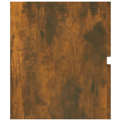 vidaXL Sink Cabinet Smoked Oak 100x38.5x45 cm Engineered Wood