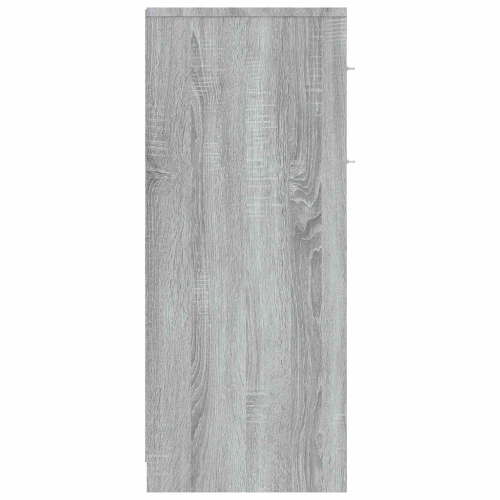 vidaXL Bathroom Cabinet Grey Sonoma 60x33x80 cm Engineered Wood