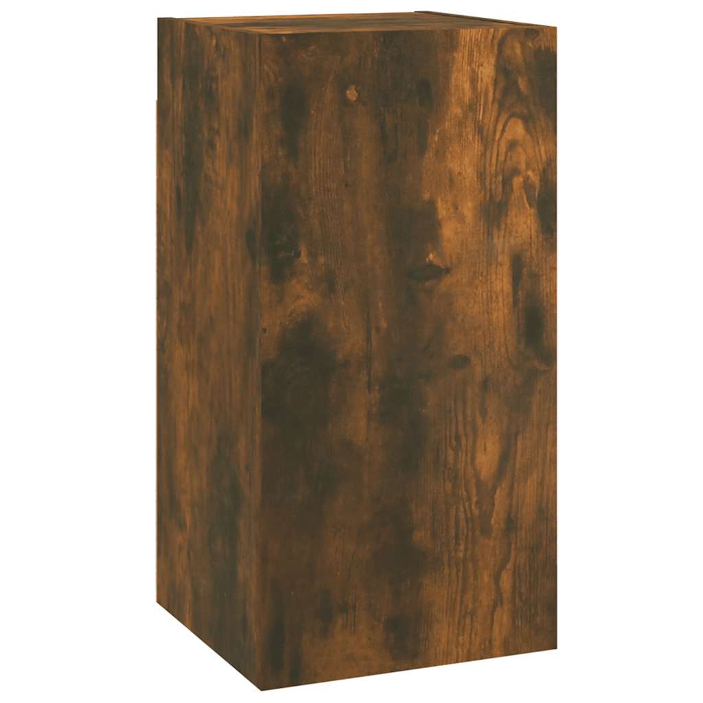 vidaXL TV Cabinet Smoked Oak 30.5x30x60 cm Engineered Wood
