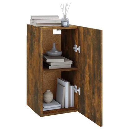 vidaXL TV Cabinet Smoked Oak 30.5x30x60 cm Engineered Wood