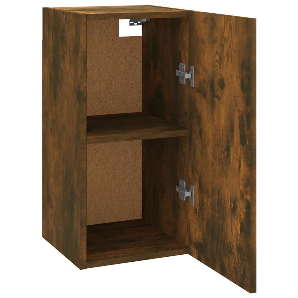 vidaXL TV Cabinet Smoked Oak 30.5x30x60 cm Engineered Wood