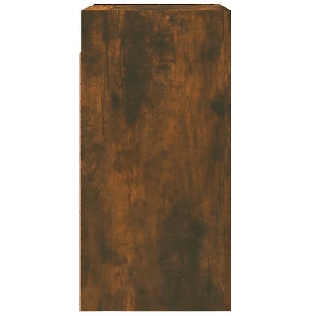 vidaXL TV Cabinet Smoked Oak 30.5x30x60 cm Engineered Wood