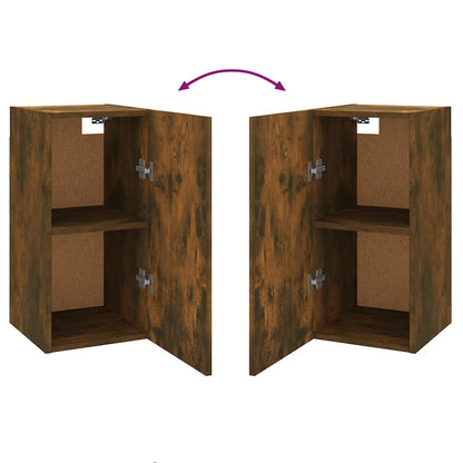 vidaXL TV Cabinet Smoked Oak 30.5x30x60 cm Engineered Wood