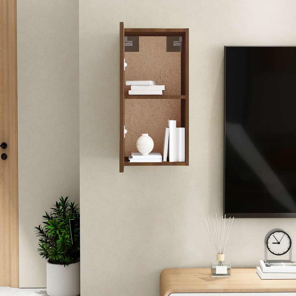 vidaXL TV Cabinet Brown Oak 30,5x30x60 cm Engineered Wood