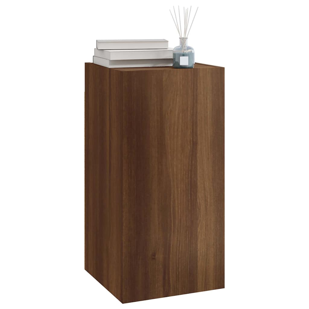 vidaXL TV Cabinet Brown Oak 30,5x30x60 cm Engineered Wood