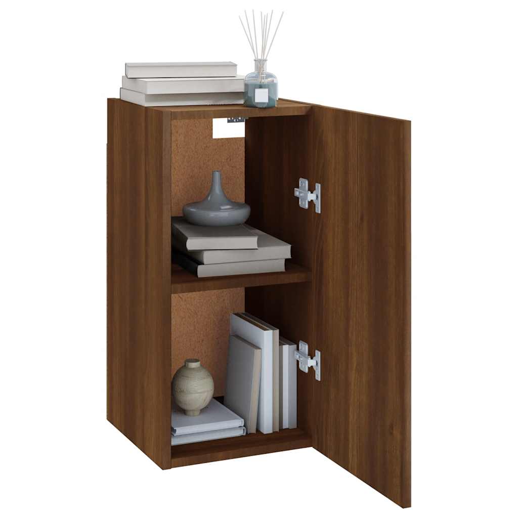 vidaXL TV Cabinet Brown Oak 30.5x30x60 cm Engineered Wood