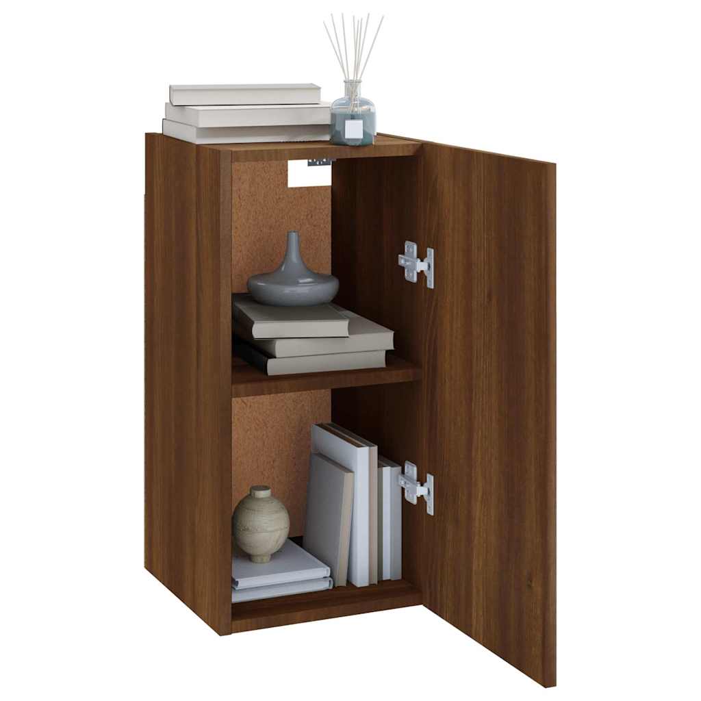 vidaXL TV Cabinet Brown Oak 30,5x30x60 cm Engineered Wood