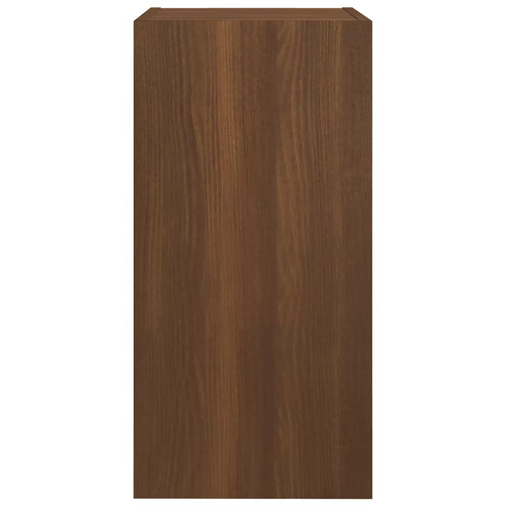 vidaXL TV Cabinet Brown Oak 30.5x30x60 cm Engineered Wood
