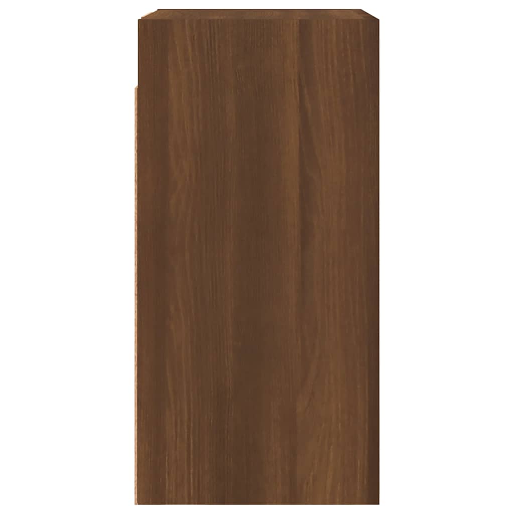 vidaXL TV Cabinet Brown Oak 30.5x30x60 cm Engineered Wood